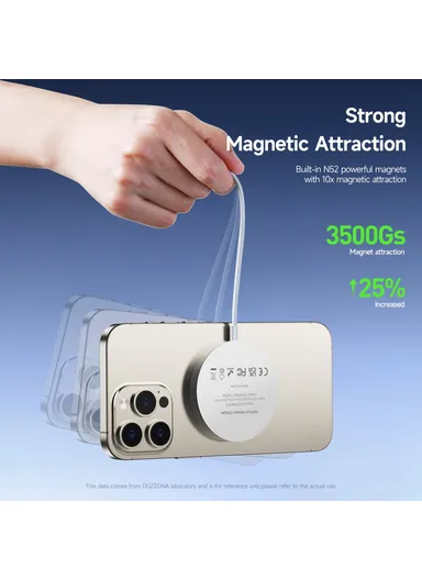 15W Fast Charging Magnetic Wireless Phone Charger for iPhone 16 Series / AirPods 4 W18 Qi2