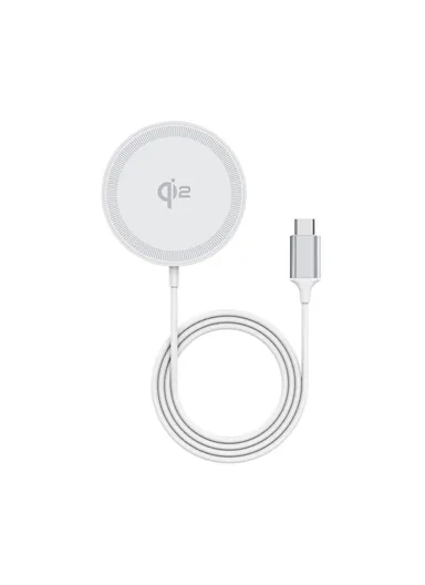 15W Fast Charging Magnetic Wireless Phone Charger for iPhone 16 Series / AirPods 4 W18 Qi2