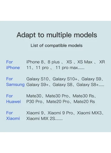 15W Qi Wireless Charger Fast Charging Pad Ultra Thin Charging Station for iPhone 12 11 Samsung Galaxy S10 Plus  KL-CD14 - Black