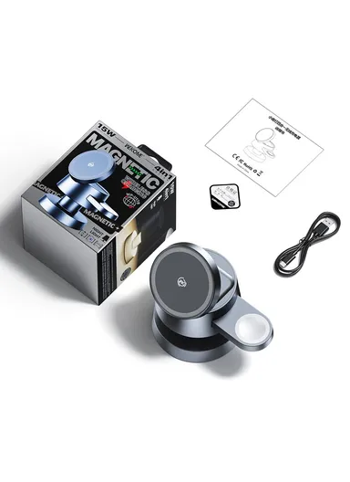 4-in-1 Wireless Charging Dock, Phone Smart Watch Wireless Phone Charging &amp; Earbuds with Night Light WP-U178 