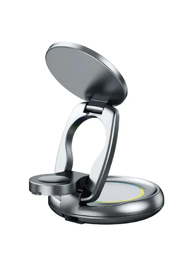 3-in-1 Rotatable Wireless Charger Phone Smart Watch Earbuds Desktop Bracket WP-U177