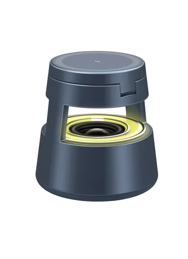 5-in-1 Magnetic Wireless Charger, Phone Watch Earphone Wireless Charger with Bluetooth-compatible Speaker Night Light OJD-132A (D8 x H10.5)cm 