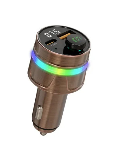 PD30W Bluetooth-compatible 5.3 Car Charger Fast Charging with Digital Display C74 (D3.5 x H8.7)cm