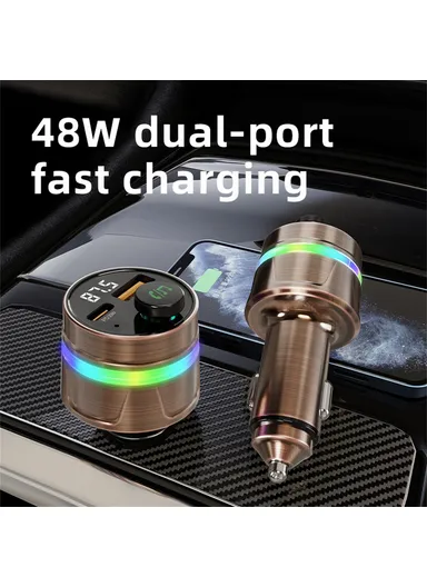 PD30W Bluetooth-compatible 5.3 Car Charger Fast Charging with Digital Display C74 (D3.5 x H8.7)cm