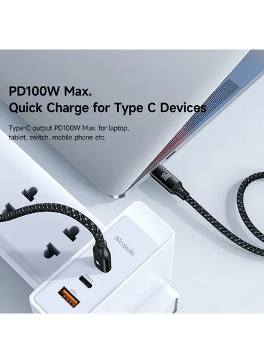 Beta Series for iPhone 15 Series 1.2m USB-C to Type-C + iP + Wireless Charger for Apple Watch 3 in 1 Charging Cable CA-4940 - Black