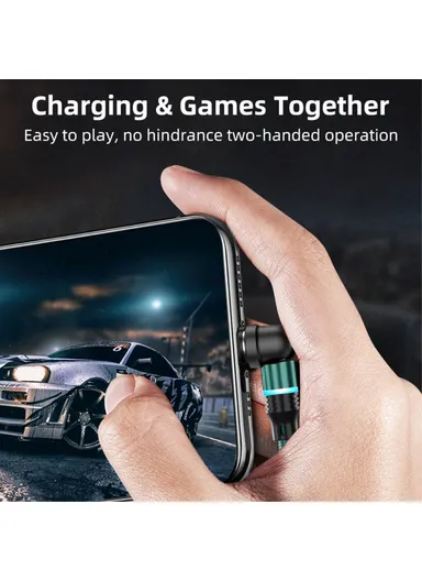 1m Rotation Magnetic Cable 3A USB to iP / Type-C / Micro USB Data Cord with LED Light - Black