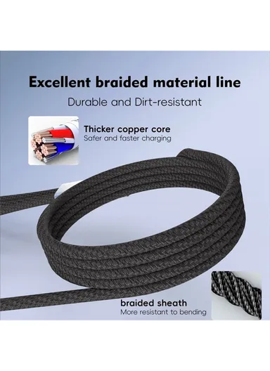 100W 1m Fast Charging Cable, Multifunction Charging Cord U33