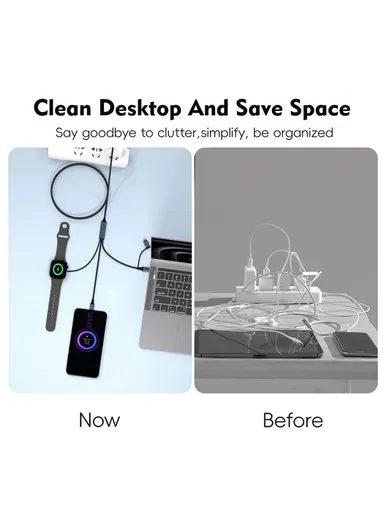 100W 1m Fast Charging Cable, Multifunction Charging Cord U33