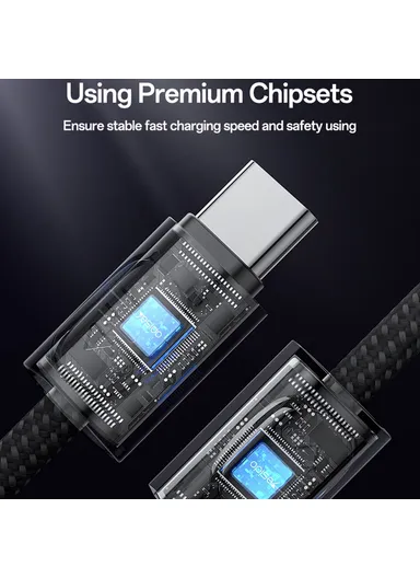 PD60W 20cm USB-C to USB-C Fast Charging &amp; Data Cable Cord with Lanyard CA177 