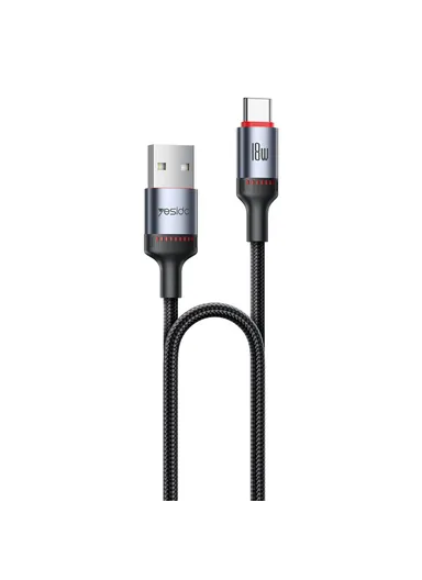 18W 2m USB to Type-C Aluminum Alloy Shell Fast Charging &amp; Data Cable Cord CA130C 