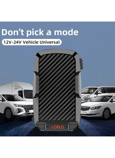 Gravitational Car Mount Air Vent Phone Holder, Bracket MP3 Player FM Bluetooth-compatible Transmitter CS14 (W5.2 x H11)cm