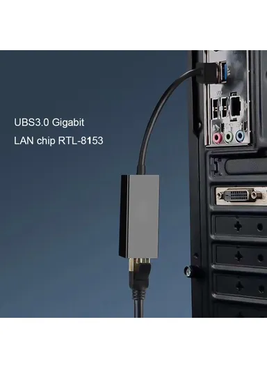 USB 3.0 1000Mbps Gigabit Ethernet Adapter USB 3.0 to RJ45 Lan Network Card for Laptop PC UE010