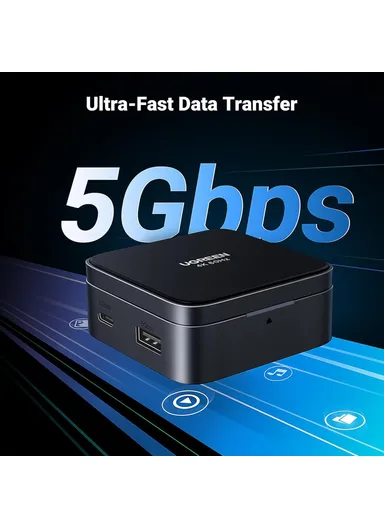 USB C 4-in-1 Foldable Hub 4K 60Hz HDMI PD 100W USB 3.0 Docking Station iPhone 15 / 16 Android Laptops