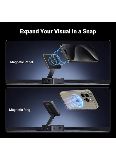 USB C 4-in-1 Foldable Hub 4K 60Hz HDMI PD 100W USB 3.0 Docking Station iPhone 15 / 16 Android Laptops