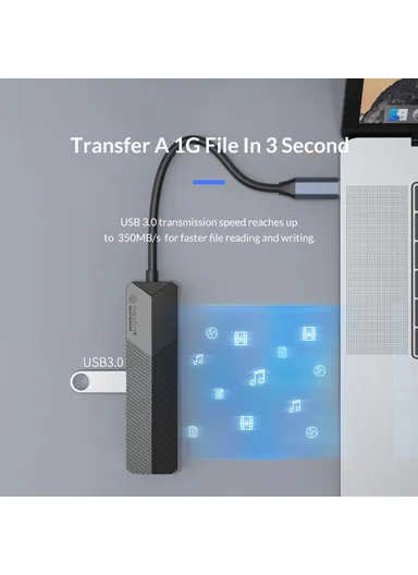 5-in-1 USB C Hub Dock Station GY-BP Type C to USB 3.0, USB 2.0, Card Reader, 2-Slot &amp; HDMI MDK-5P 