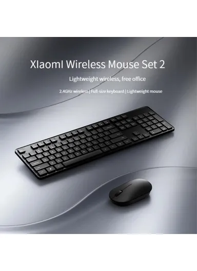 2.4G Wireless 104 Keys Keyboard &amp; Mouse Set Compatible with Windows 10 and Above WXJS02YM 
