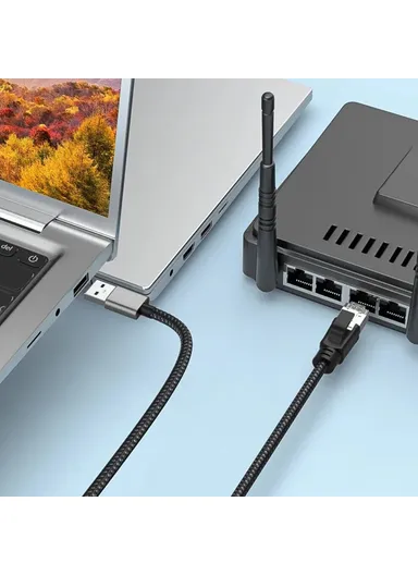 1.2m Gigabit Ethernet USB Adapter Cable USB3.0 to RJ45 LAN Network Cable 1000, 100 &amp; 10Mbps
