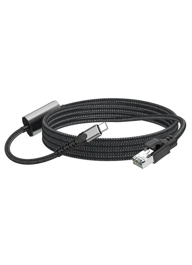 2m USB-C to Ethernet Cable 2m / 6.56ft Type C to RJ45 Cord Gigabit LAN Network