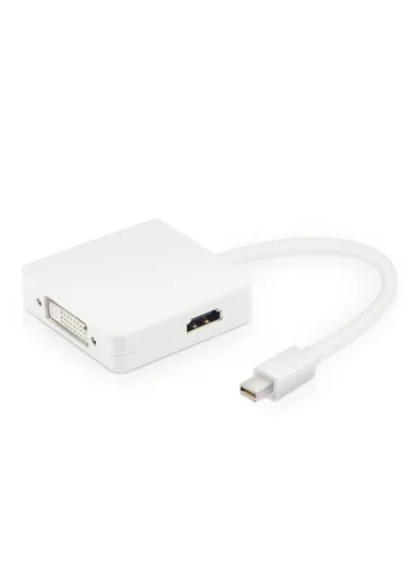 3-in-1 Mini DP DisplayPort to DVI VGA Cable Adapter Cable for MacBook Pro Air Display Port Converter