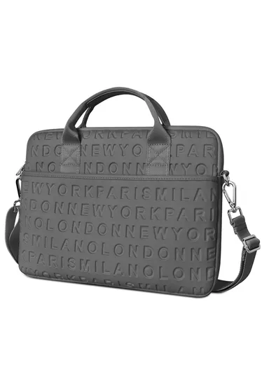 13.3-inch Laptop Bag Large Fashionable Laptop Sleeve Tote Bag Computer Handbag Fits Laptop &amp; Tablet - Grey