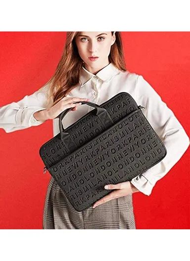 13.3-inch Laptop Bag Large Fashionable Laptop Sleeve Tote Bag Computer Handbag Fits Laptop &amp; Tablet - Grey