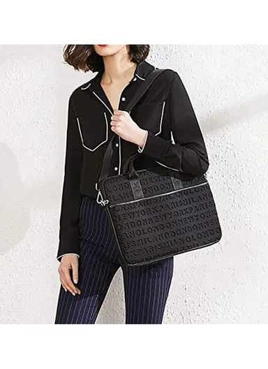 13.3-inch Laptop Bag Large Fashionable Laptop Sleeve Tote Bag Computer Handbag Fits Laptop &amp; Tablet - Grey