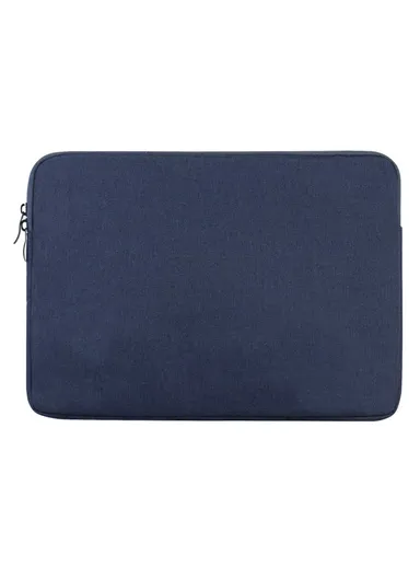 10-Inch Laptop Sleeve Case Nylon, Water Resistant, Soft Lining Zipper Cover MBR-19005 - Navy Blue
