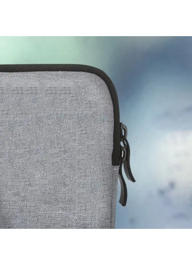 10-Inch Laptop Sleeve Case Nylon, Water Resistant, Soft Lining Zipper Cover MBR-19005 - Dark Grey