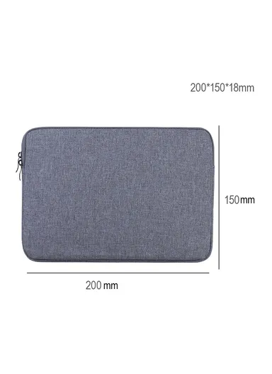 7-8 inch Laptop Sleeve Bag Lightweight, Waterproof Nylon Tablet Carrying Case, MBR-19005 - Navy Blue
