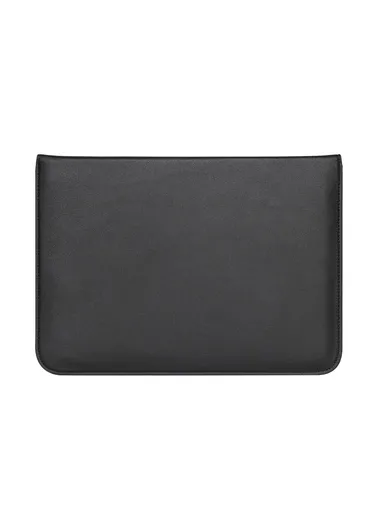 15.4-inch Business Envelope Style Leather Sleeve Bag for MacBook Pro with Retina Display - Black