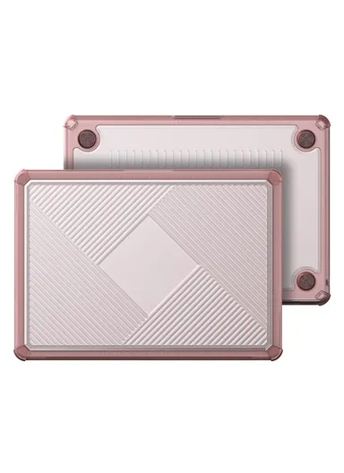 14-Inch MacBook Case Cover LCGH Series, TPU+PC Laptop Protector - Pink