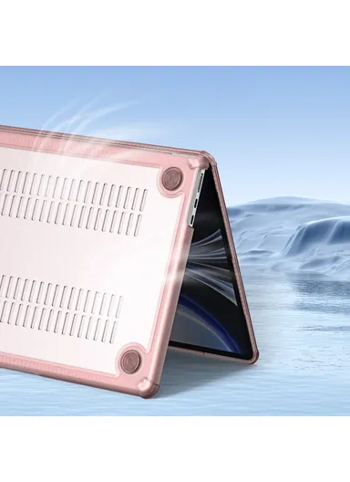 14-Inch MacBook Case Cover LCGH Series, TPU+PC Laptop Protector - Pink