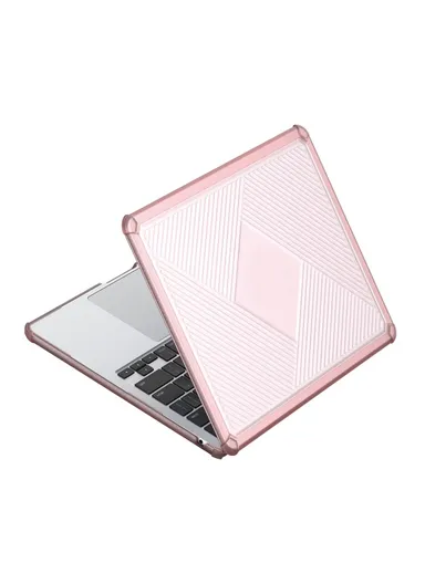 14-Inch MacBook Case Cover LCGH Series, TPU+PC Laptop Protector - Pink