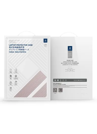 13-Inch MacBook Case LCGH Series, Shockproof TPU+PC Laptop Case Cover - Pink