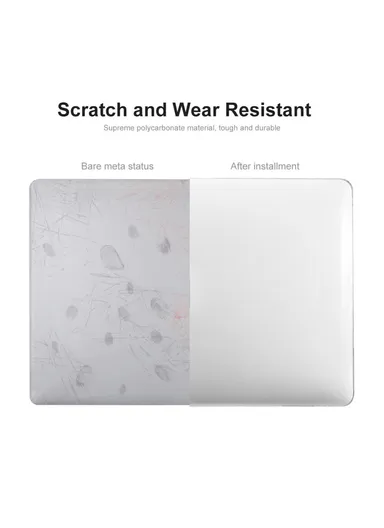 16-Inch Crystal PC Laptop Cover, Keyboard Film &amp; Dust Plugs - White / EU Version