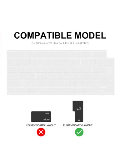 Crystal PC Laptop Cover with Keyboard Film Dust Plugs - Black