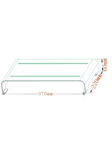 Aluminum Alloy Laptop &amp; Monitor Riser Stand, Desk Organizer Shelf Bracket - Small