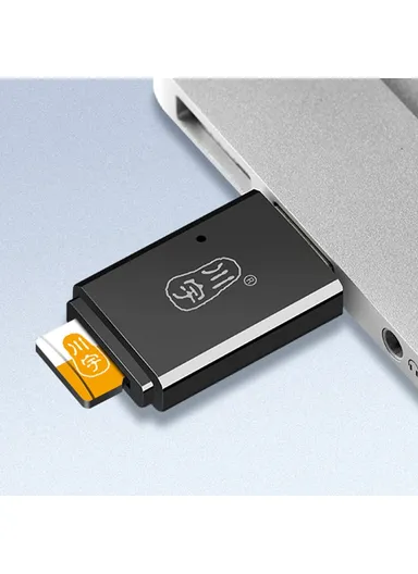 USB 3.0 5Gbps High Speed TF Card Reader Computer Memory Card Reader  C308 - Black