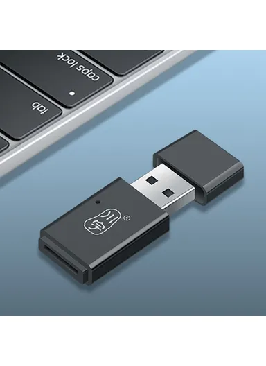  USB 3.0 5Gbps High Speed TF Card Reader Computer Memory Card Reader  C308 - Black