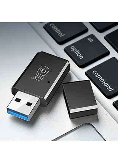  USB 3.0 5Gbps High Speed TF Card Reader Computer Memory Card Reader  C308 - Black