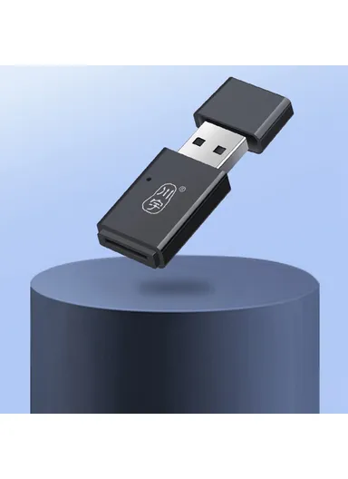  USB 3.0 5Gbps High Speed TF Card Reader Computer Memory Card Reader  C308 - Black