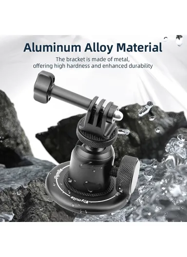 Magnetic Mount Kit for Sports Cameras – Adapter Base &amp; Accessories 