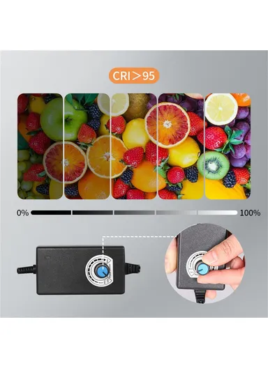 120cm Photo Studio Light Box Kit with Photography Tent, LED Light &amp; Background Board - EU Plug