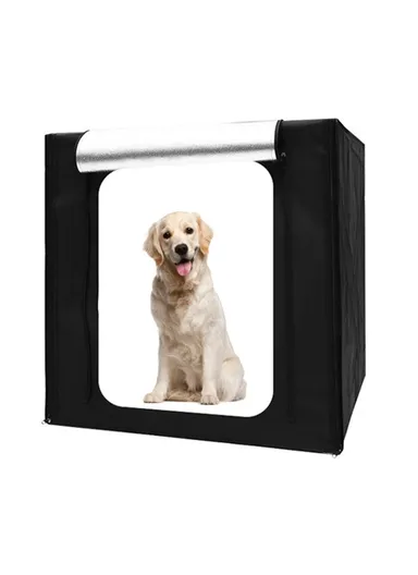 100cm Photo Studio Light Box Kit Photography Shooting Tent with LED Lights Backgrounds - EU Plug