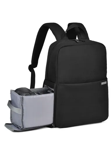 Waterproof SLR/DSLR Camera Backpack Travel Case, Anti-Theft, Shock-Absorbing Leisure Bag for Canon, Nikon, Sony Cameras &amp; Lenses – Black