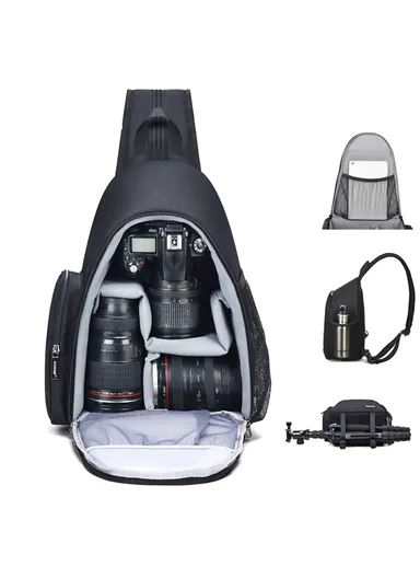  Waterproof Camera Bag Sling, Camera Case, Shoulder Bag for Canon Nikon Sony