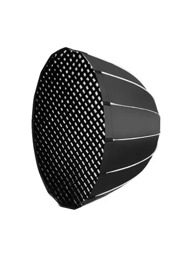 90cm Deep Parabolic Softbox with Grille – Quick Release Bowens Mount for Studio Lighting 