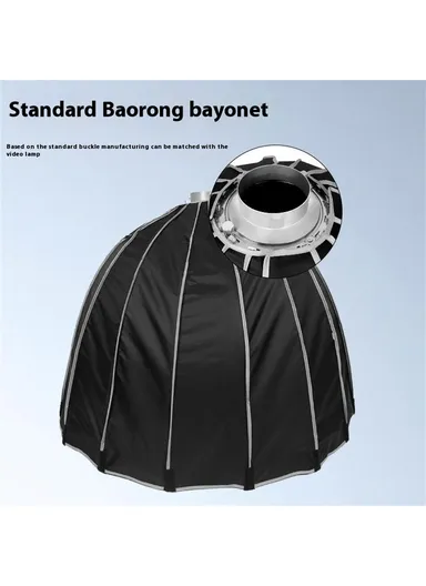 90cm Deep Parabolic Softbox with Grille – Quick Release Bowens Mount for Studio Lighting 