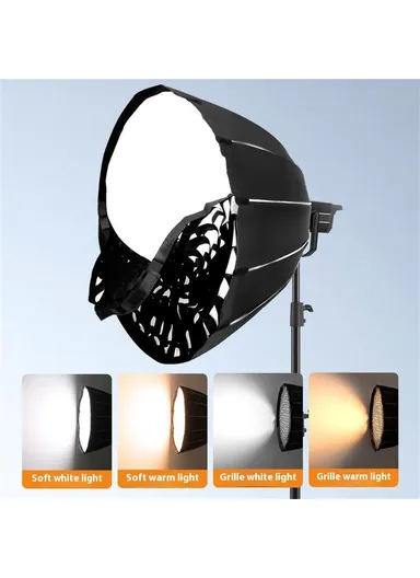 90cm Deep Parabolic Softbox with Grille – Quick Release Bowens Mount for Studio Lighting 