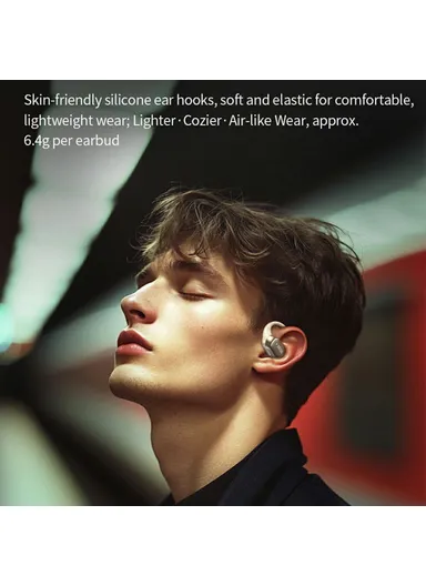 Bluetooth-compatible Earbuds Open-Ear Design Earphones with 12mm Composite Titanium Diaphragm Beluga S15 - Beige